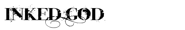 Inked God font preview